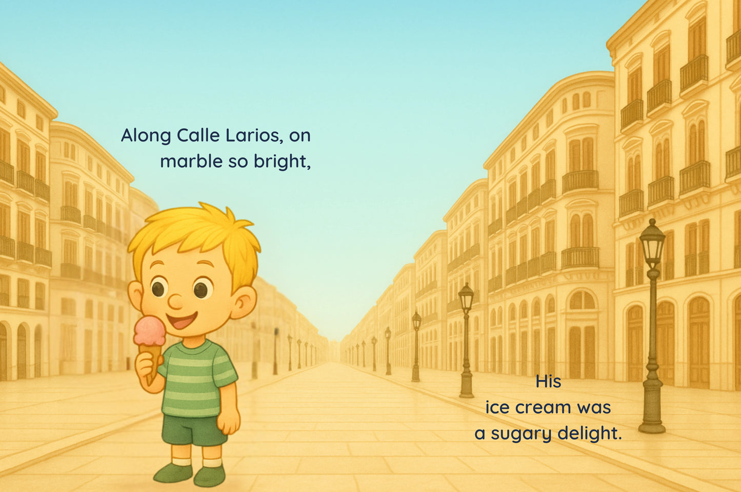My First Trip to Málaga – Boy | Light Skin, Blonde Hair