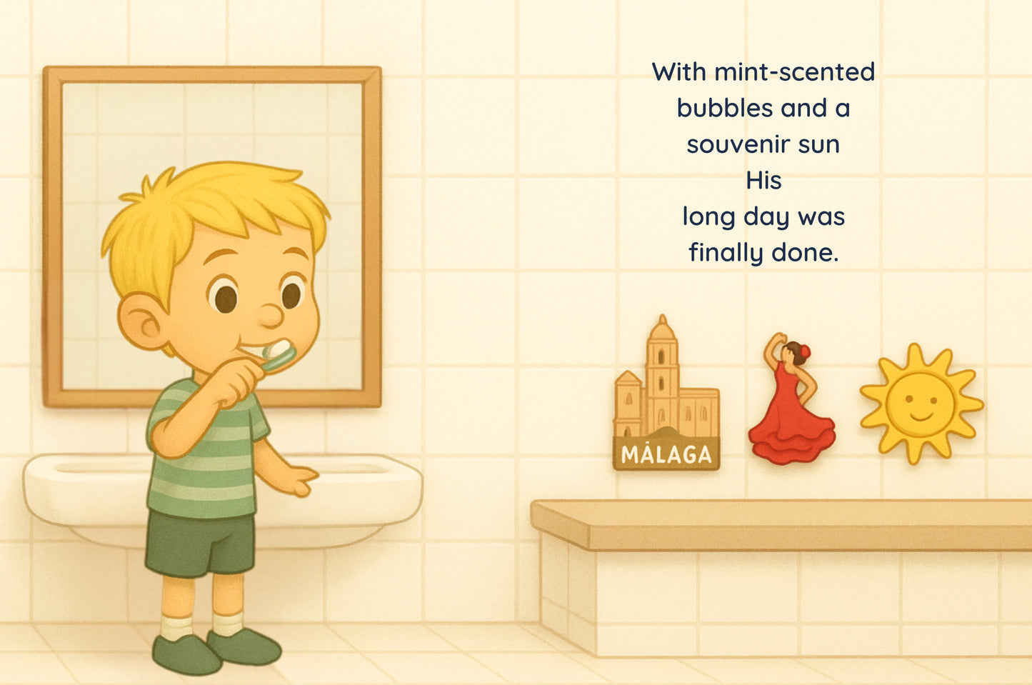 My First Trip to Málaga – Boy | Light Skin, Blonde Hair